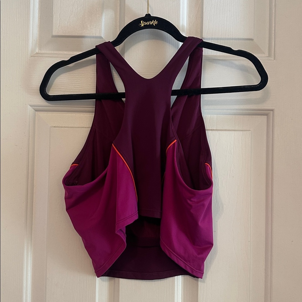 Athleta Colorblock Crop Bikini Top Size XL - Picture 4 of 5